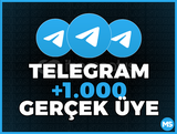 +1.000 Telegram Üye + Garanti