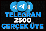 2500 Telegram Üye | Garantili