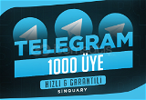 1000 Telegram Üye / Üst Kalite + Garantili