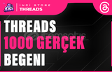 1000 Threads Gerçek BEĞENİ | HIZLI