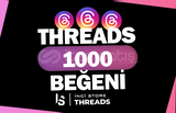 1000 Threads Gerçek BEĞENİ | HIZLI