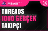 1000 Threads Gerçek Takipçi | HIZLI