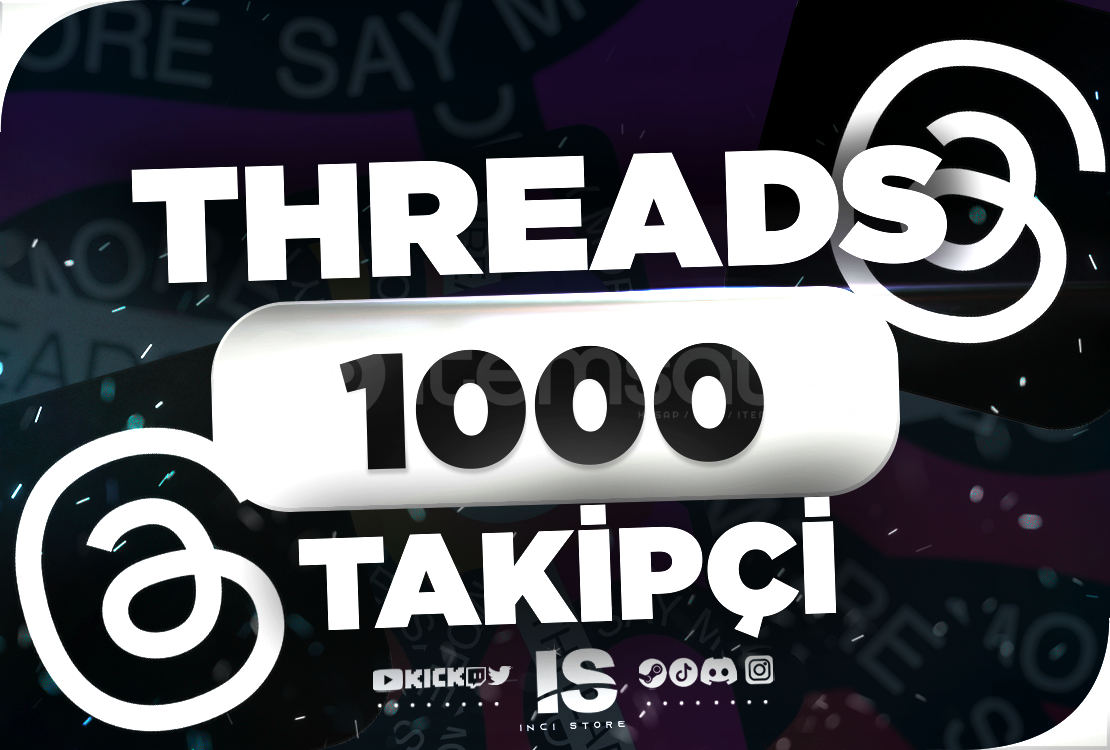 ⭐1000 Threads Gerçek Takipçi - KEŞFET⭐ ⭐1000 Threads Gerçek Takipçi - KEŞFET⭐