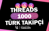 1000 Threads Gerçek Türk Takipçi | HIZLI