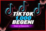 1000 TikTok Beğeni | ANLIK | ÇALIŞAN TEK SERVİS