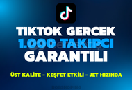 1.000 TikTok Gerçek Takipçi - ÇOK HIZLI