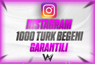 1000 TÜRK GERÇEK BEĞENİ