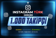 1.000 Türk Gerçek Takipçi | Garantili Instagram