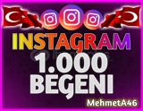 1.000 Türk İnstagram Beğeni - Hızlı