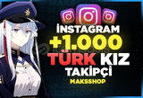 ⭐ 1.000 Türk Kadın Takipçi ! Kaliteli ⭐