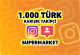 1000 KARIŞIK iNSTAGRAM TAKİPÇİ - 1 YIL GARANTİ