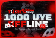 ⭐ 1000 TÜRK OFFLİNE ÜYE | Stok Var