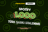 1.000 Türk Spotify Dinlenme (Premium)
