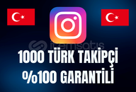 1000 TÜRK TAKİPÇİ %100 GARANTİLİ! [İNDİRİM]