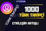 1000 TÜRK TAKİPÇİ ⭐ ANLIK - KALİTELİ