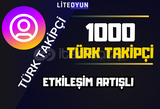 1000 TÜRK TAKİPÇİ ⭐ ANLIK - KALİTELİ