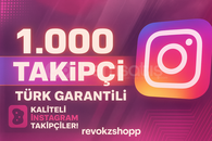 1000'TÜRK TAKİPÇİ ((GARANTİLİ + HIZLI + SAĞLAM))