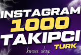 1000 TÜRK TAKİPÇİ KALİTELİ GARANTİLİ