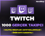 1000 Twitch Gerçek Takipçi | GARANTİLİ ⭐