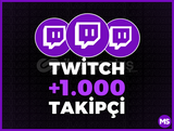 +1.000 Twitch Takipçi + Garanti