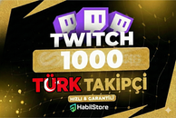 +1000 Twitch Takipçi / Garantili⭐TÜRK⭐