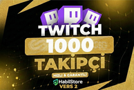 +1000 Twitch Takipçi / Garantili VERS.2