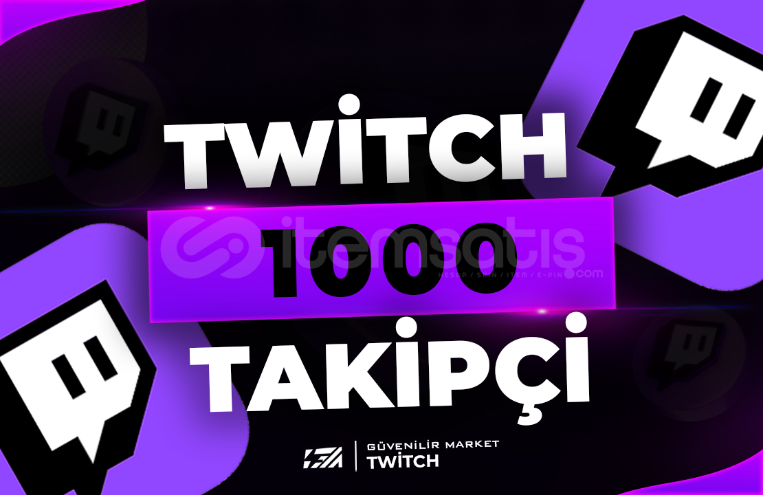 ⭐1000 Twitch Takipçi - GELİŞİM ETKİLİ⭐ ⭐1000 Twitch Takipçi - GELİŞİM ETKİLİ⭐