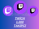 1.000 Twitch Takipçi I HEMEN TESLİM