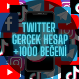 +1000 Twitter Beğeni Gerçek Hesap 