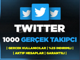 1000 Twitter Gerçek Takipçi | GARANTİLİ ⭐