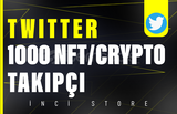 1000 Twitter NFT-Kripto Takipçi - HIZLI BÜYÜME