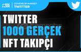 1000 Twitter NFT-Kripto Takipçi - HIZLI BÜYÜME