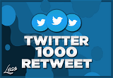 1000 Twitter Retweet