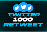 1000 Twitter Retweet | ANLIK TESLİM
