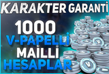 ✨ 1000 V-PAPEL MAİLLİ HESAPLAR (AÇIKLAMAYI OKU)