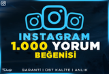 1.000 Yorum Beğenisi Instagram | Garanti | #1