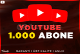 1.000 Youtube Abone | GARANTİ | ANLIK