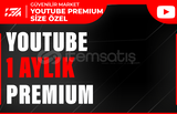 Kendi Hesabınıza | Youtube Premium 1 Aylık