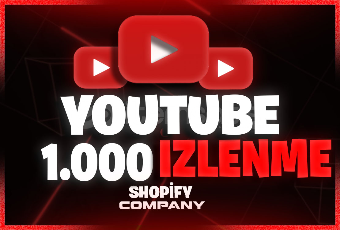 1.000 Youtube İzlenme | VIP | Garantili !! 1.000 Youtube İzlenme | VIP | Garantili !!
