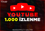1.000 Youtube İzlenme | Garanti | Anlık