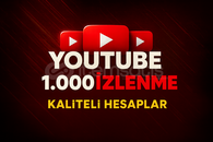1.000 Youtube İzlenme kaliteli 