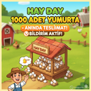 1000 YUMURTA | ANINDA TESLİMAT | BİLDİRİM AKTİF