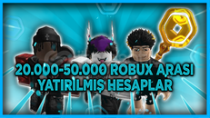 20000-50000 Robux Arası Hesaplar