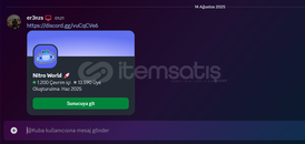 +10.000 Gerçek Nitro Reward Sunucusu! [ AKTİF ]