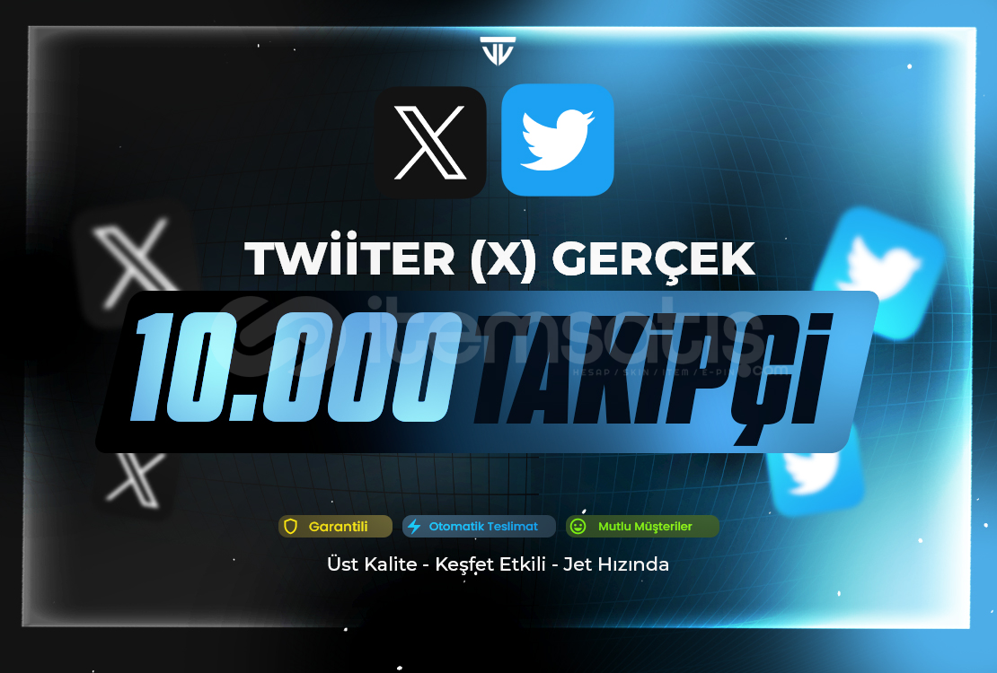 10.000 Gerçek Takipçi | Garantili - Twitter (x) 10.000 Gerçek Takipçi | Garantili - Twitter (x)