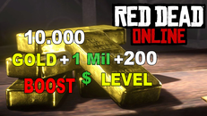 ⭐10000 GOLD +1 M $ +200 LVL RDR 2 ONLİNE BOOST ⭐10000 GOLD +1 M $ +200 LVL RDR 2 ONLİNE BOOST