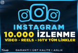 10.000 Instagram Gerçek İzlenme | Garanti | #1