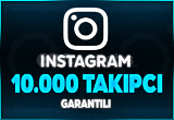 10.000 Instagram Gerçek Takipçi - Garantili