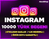 ⭐[GARANTİLİ] 10000 INSTAGRAM TÜRK BEĞENİ⭐