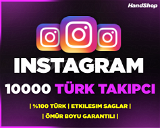 10000 Instagram Türk Takipçi | GARANTİLİ ⭐